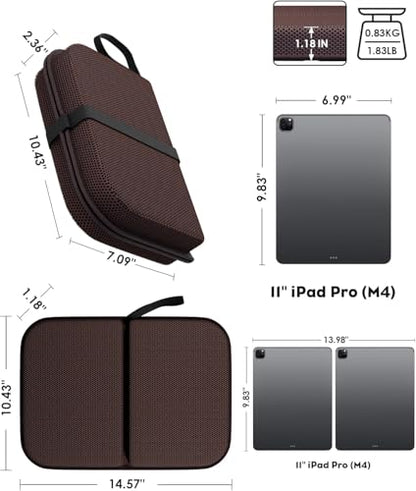Gel Seat Cushion Portable Massage Travel Cushions, 14.5" x 10.5" Thick Foldable Seat Cushion for Car Office Chair Wheelchair Hip, Coccyx, Sciatica, Pressure Sores Tailbone Pain Relief