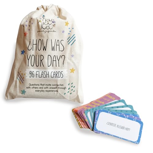 What was Your Day Like? – 96 Reflection Cards – Conversation & Connection Tool for Therapy, School, or Home – Social Skills Game Gift