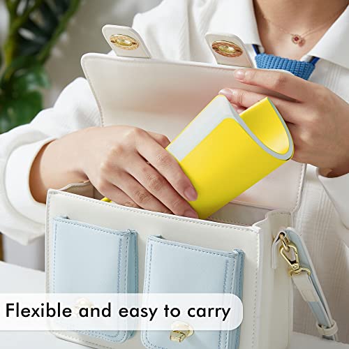 feela 8 Pack Soft Cover Journal Bulk, Notebooks College Ruled for Work, Lined Travel Journal for Women Men, Note Taking Notebook School Supplies Business Writing, 8.2” x 5.5”, A5, Lemon Yellow - color: 8 Lemon Yellow