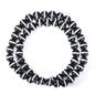 14in Agate Wrap Bracelet for Women Men Natural Round Beaded Agates Stone Healing Stretch Bracelets Elastic Handmade Polished Gemstone Beads Bracelet - color: Black White-2 Agate, size: 8mm Beads