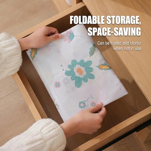 Large Capacity Clothes Storage Bag Organizer with Strong Zippers for Clothes, Quilts, Pillows (Seahorse) - style: Seahorse