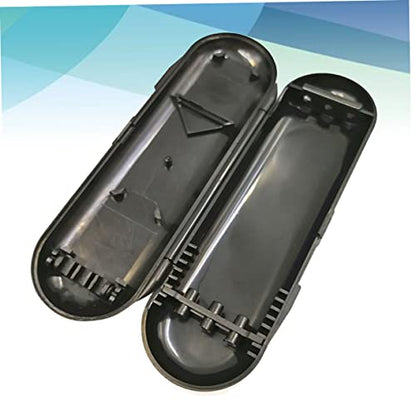 KOMBIUDA 2Pcs Portable Carrying Box Durable Plastic Storage Case for Lightweight and Compact Holder for Black