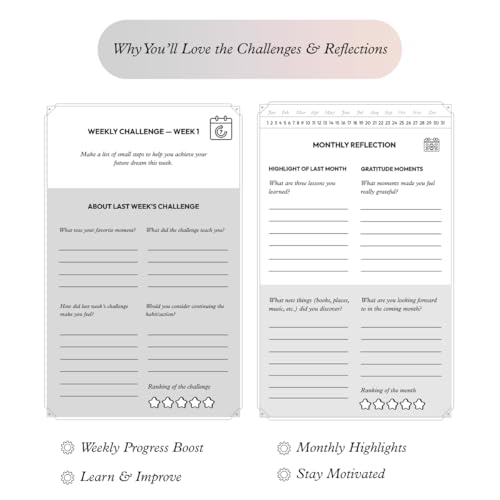 Gratitude Journal – 300 Seconds Daily Reflection with Prompts for Mindfulness, Self Care & Positive Thinking, 5 Minute Guided Journal Yellow Edition for Women & Men - color: Light Yellow