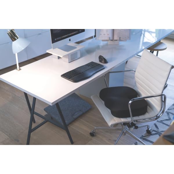 Kensington Cooling Gel Seat Cushion, Ergonomic Cooling Gel Memory Foam Seat Rest for Office Chairs, Car, Home & Travel – Black (K55807WW)