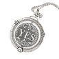 Vivian&CD Good Luck Necklace for Women and Men, Spinner Charm Necklace Luck Amulet Protection Necklace Meditation Prayer Wheel Rotatable Pendant Necklace jewelry for Women and Men - style: Decision coin