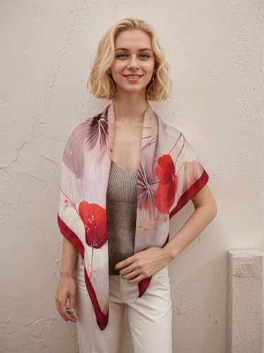 Cashmere-soft Mercerized wool Shawl Pashmina Lightweight Travel Wrap & Evening Scarf |Office |Wedding - color: 19 Beige