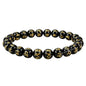 Amazing Gemstone Crystal Bracelet for Women Men's Gifts - Protection Healing Crystal Bracelet - 8mm Gemstone Beaded Stretchable Bracelet Pulseras Para Hombres Mujer Stocking Stuffers Mothers Day Gift (Black Agate (Om Mani Padme Hum)) - color: Black Agate