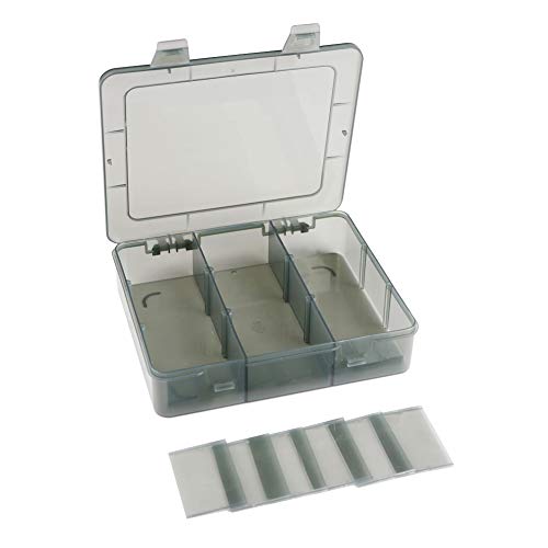 9 Grids Art Craft Supply Organizer Storage Containers, Compartment Storage Box with Removable Dividers for Jewelry, Beads, Buttons, Small Parts - size: 9 Grids 1 Pack