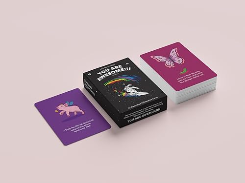 You Are Awesome! Volume 1 Fun Illustrated Positive Affirmation Cards. 52 Daily Inspirational and Motivational Messages with light hearted and awesome Illustrations. Fun Self Help for lifes daily journey.
