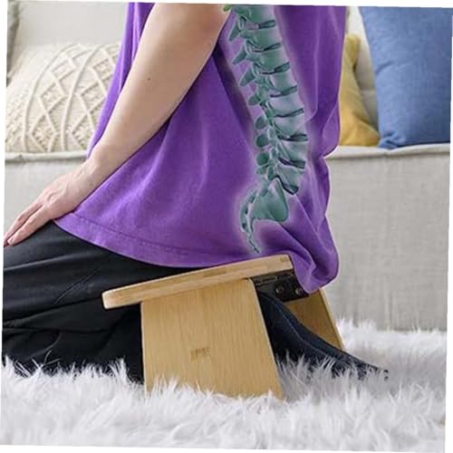 Mipcase Meditation Stool Foldable Non-Skid Kneel Stool Compact Portable Yoga Bench for Home and Travel