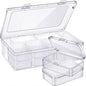 Blulu 13 Pieces Small Bead Organizers Plastic Bead Storage Containers with Lids Mini Clear Storage Cases Transparent Craft Boxes for Jewelry Diamonds DIY Art Craft Accessory(3.3 x 2.2 x 1 Inch) - size: 3.3 x 2.2 x 1 Inch