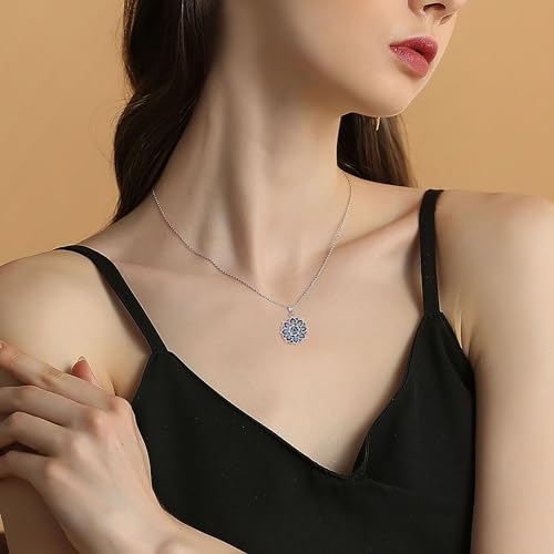 Sterling Silver S925 Om/AA Necklace Sobriety Gifts for Women Christmas Gift - style: AA