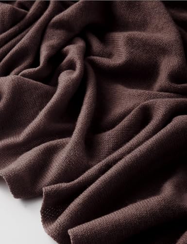 Soft Cashmere Blend Wrap Chic Scarf Stole for Women Wayfarer Travel Extra Large 87"x28" - color: Coffee