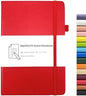 Notebook Journal, College Ruled Notebook Lined A5 160 Pages,Hard Cover Journals for Writing, Notebooks for Work Office School Women Men,5.7 inches x 8.4 inches(Red) - color: Red
