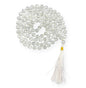GEMSCITE Japa Mala 108 Prayer Beads Perfect for Meditation Spiritual Mala Necklace & Wrist Mala Bracelet - color: Selenite, size: Hand Knotted