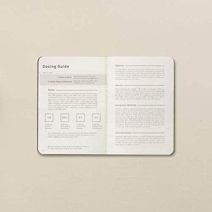 Goldleaf CBD Daily Journal – Pocket Sized Wellness Log Book for Tracking Endocannabinoid System Support, Dosage & Effects – Premium Guided Notebook for Daily Use