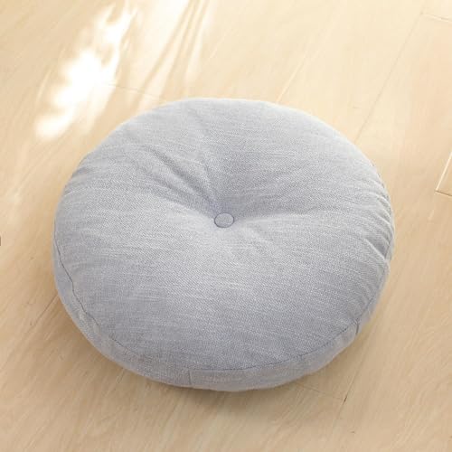Floor Pillow,Large Cushions Sitting for Adults,Floor Pillow for Meditation or Yoga Indoor/Outdoor Round Cotton Chair Cushions with Zipper for Home Sofa Bed Car Decor Floor Pillow Cushion