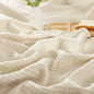 PHF 100% Cotton Muslin Blanket King Size 108"x90", 4-Layer Lightweight Gauze Throw, Breathable Cloud-Soft Minimalist Blanket for Bed, Couch, Camping, Beige/Short Bread, Ideal Gift