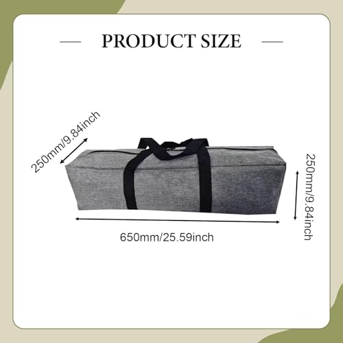 Vaveren Camping Equipment Storage Bag Duffel Water Resistant Heavy Duty Zipper Closure Tent Storage Bag for Mat Roll up Table Cushion - size: 65x25x25 cm