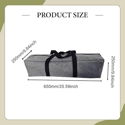Vaveren Camping Equipment Storage Bag Duffel Water Resistant Heavy Duty Zipper Closure Tent Storage Bag for Mat Roll up Table Cushion - size: 65x25x25 cm