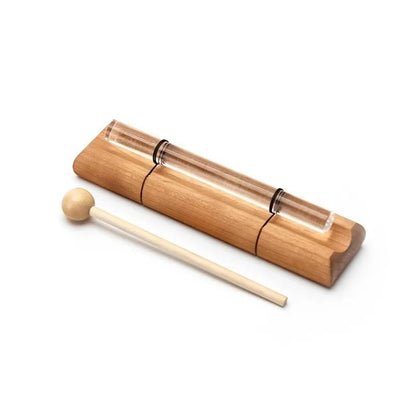 Quartz Crystal Meditation Chime Set Handmade Bell Percussion Instrument Portable Resonance Sound Tool for Yoga Mindfulness Relaxation Studio Cueing Travel Use (F7) - color: F7