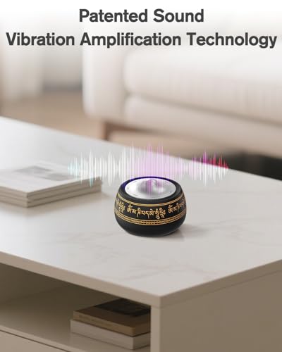 Portable Electronic Tibetan Singing Bowl, 8 Chakra Modes with 8 Chakra Cycle Play Mode, Auto/Manual Mode, Vibration & Built-in Timer, USB-C Rechargeable Meditation Device for Yoga, Reiki, Relaxation