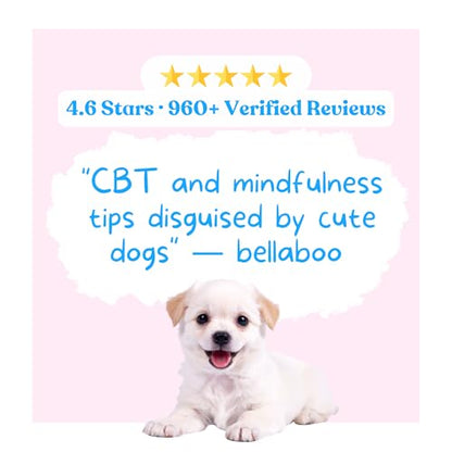 Dogs Against Anxiety Cards — 50 Anxiety Relief Cards | CBT & Mindfulness Exercises | Calming Gift for Women, Dog Lovers & Kids - style: Dogs Against Anxiety