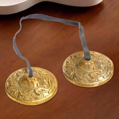 Tibetan Tingsha Chime Bells 6.5cm for Mindfulness Practice, C