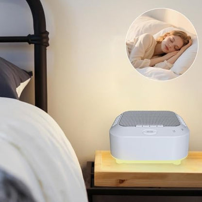 Ora Sound Machine Solfeggio Frequencies,28 Soothing Sounds,Three Timing Modes, Ultra Long Battery Life,3 Timer Modes and Soft Night Light for Yoga, Thinking, Sleeping, Writing