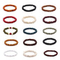7/8/15Pcs Classic Natural Sandalwood Wooden Beaded Bracelet Set Vintage Elastic Round Strand Wood Tibetan Bracelet Set for Men Women Meditation Buddhist Mala Prayer Jewelry