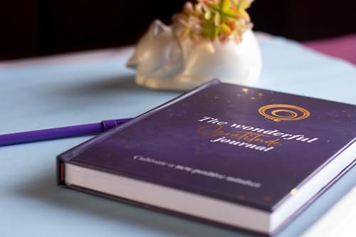 The Wonderful 5 minute Gratitude Journal for men and women. Hardcover Guided Reflection Journal with Inspirational Quotes, Self Care & Mindfulness Gift Notebook - Undated, to start it at any time of the year.