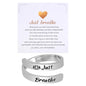 Kvekstio Just Breathe Open Ring for Women, Mindful Breathing Ring, Adjustable Stainless Steel Stress Relief Yoga Ring Jewelry