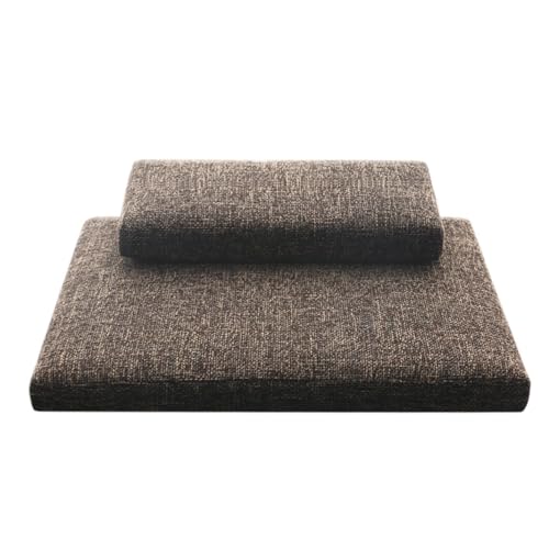 Portable Foldable Meditation Cushion Mat Set with Washable Cotton Linen Cover, Larger Yoga Mat Bolster Floor Pillows Seating for Adults Meditation Accessories red-70CM