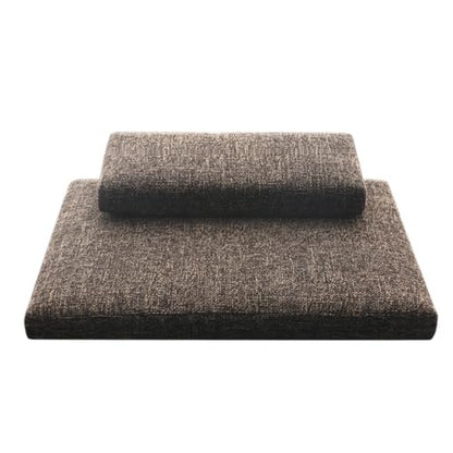 Portable Foldable Meditation Cushion Mat Set with Washable Cotton Linen Cover, Larger Yoga Mat Bolster Floor Pillows Seating for Adults Meditation Accessories red-70CM