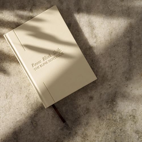 Mindfulness & Reflection Blank Journal | Premium Dot Grid Notebook with Pocket, Lay-Flat Binding, Ultra Smooth Linen Hardcover & Gold Foil Details | A Thoughtful Gift for Self-Growth & Intentional Living | The Blink Notebook by BlinkGood