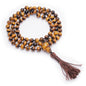 Mala Prayer Beads Necklace for Men - Protection Healing Crystal Beaded Necklace Japa Mala Necklaces with Tassel Natural Stone Jewelry for Meditation and Yoga