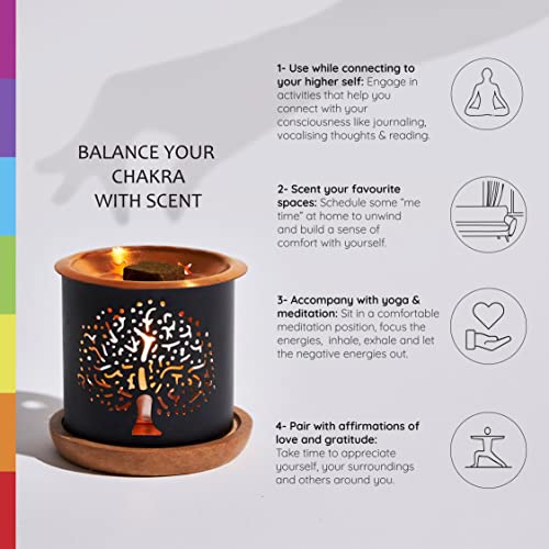7 Chakra Incense Brick Super Set by Aromafume | 63 Bricks & Tree of Life Exotic Burner | Smokeless Incense Set for Chakra Balance | Yoga & Meditation Gifts | Incense Kit for Plexus, Root & More - color: Chakra Value Set