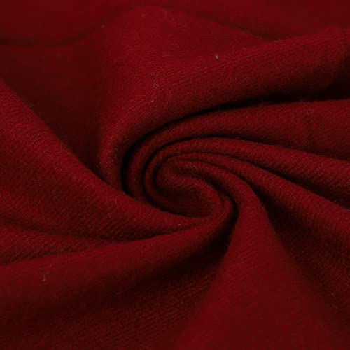 Handmade Wool Meditation Shawl Yoga Prayer Shawl For Spiritual Healing Practice Wrap Blanket for Men &Women - color: Burgandy
