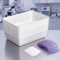 Vaccine Storage Basket, Medication Storage Organizer, 8 White Baskets with 12 Clear Label Holders & 12 Plain Labels for Medical Refrigerator