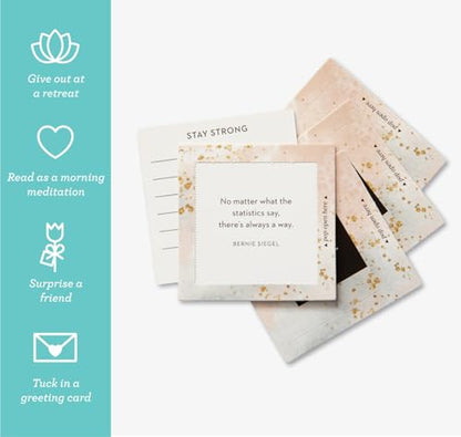Compendium ThoughtFulls Pop-Open Cards — 2-Pack of Be Strong, Hope — 60 Pop-Open Cards, Each with a Different Message Inside - color: Be Strong, Hope