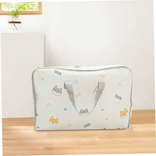 Holibanna 2pcs Oxford Fabric Storage Bags Large Capacity Clothing Organizers for Travel Home Durable and Space-saving Design for Quilts and Clothing Cute Design Medium Extra Large