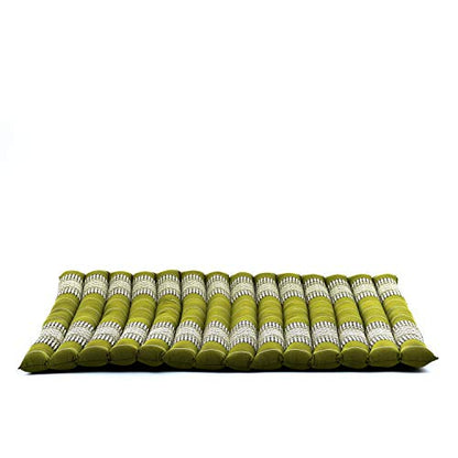 Leewadee Zabuton Seating Cushion – Square Floor Seat for Meditation Exercises, Light Yoga Mat Filled with Kapok - color: Sf17 - Green