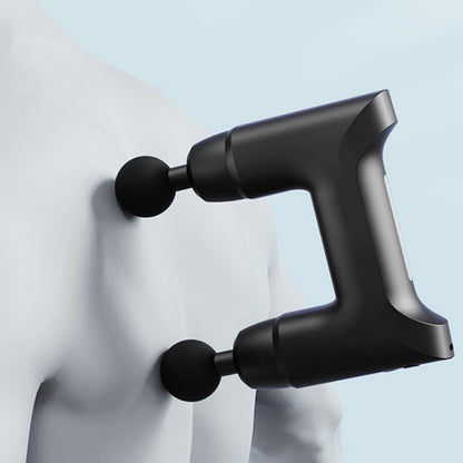Double Heads Deep Tissue Electric Neck Body Percussion Pistol Fitness Relaxation (Color : D) (C)