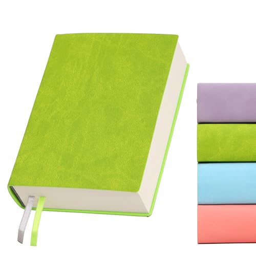 Blank Journal Notebook 720 Pages 3.9 × 5.5 No Lines Soft Leather Pocket Blank Notebook for Women Drawing Book Memo Writing Sketch Pad Diary Notebook (Green Blank Notebook) - color: Green Blank Notebook