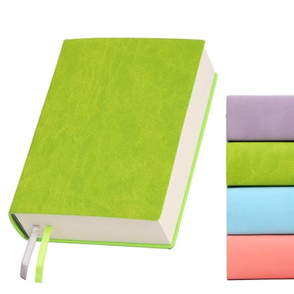 Blank Journal Notebook 720 Pages 3.9 × 5.5 No Lines Soft Leather Pocket Blank Notebook for Women Drawing Book Memo Writing Sketch Pad Diary Notebook (Green Blank Notebook) - color: Green Blank Notebook