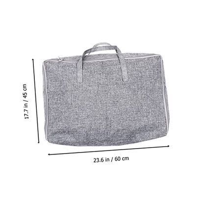 Large Capacity Cotton Linen Storage Bag for Clothing and Quilts Sturdy Travel Organizer for Outdoor Use Versatile Cloth Storage Solution