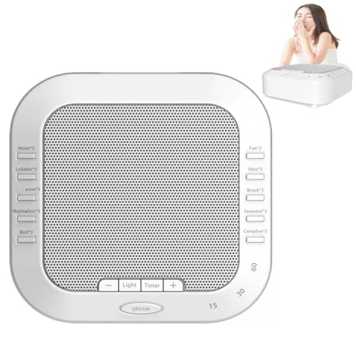 Ora Sound Machine Solfeggio Frequencies,28 Soothing Sounds,Three Timing Modes, Ultra Long Battery Life,3 Timer Modes and Soft Night Light for Yoga, Thinking, Sleeping, Writing
