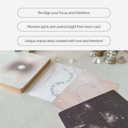 Reflection Mindful Ritual Cards | Mindset & Affirmation Deck, Daily Quotes, Meditation, Self Awareness | 50 Cards, Spiritual Gift