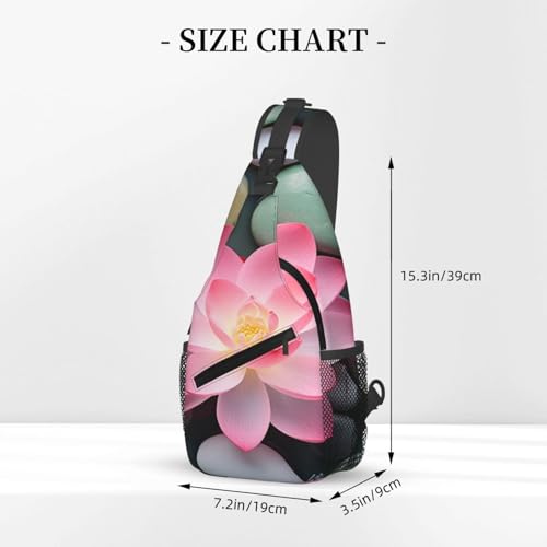 Yoga Spa Meditation Spiritual Sling Bag For Men Crossbody Backpack,Women Shoulder Bag For Travel Sport