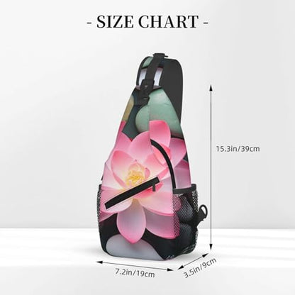 Yoga Spa Meditation Spiritual Sling Bag For Men Crossbody Backpack,Women Shoulder Bag For Travel Sport
